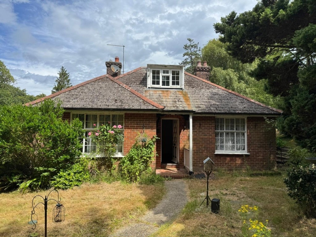 Lot: 140 - CHALET BUNGALOW ON ONE ACRE PLOT IN SEMI-RURAL LOCATION - View of the front
